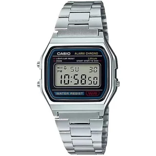 ساعت مچی دیجیتال کاسیو Casio A158WA-1DF | بند استیل نقرهای، طراحی کلاسیک و نوستالژیک